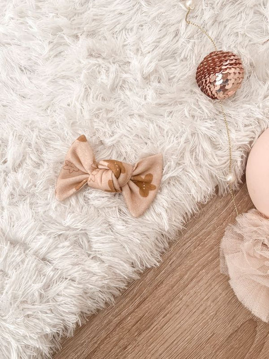 "Gingerbread Lane" Hair Bow