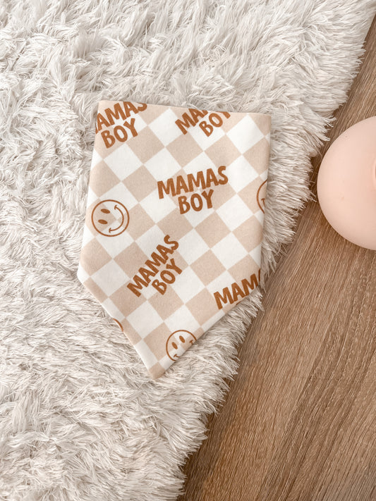 *PRE-ORDER” “Mama's Boy” Checkered Bandana - Mothers Day Exclusive