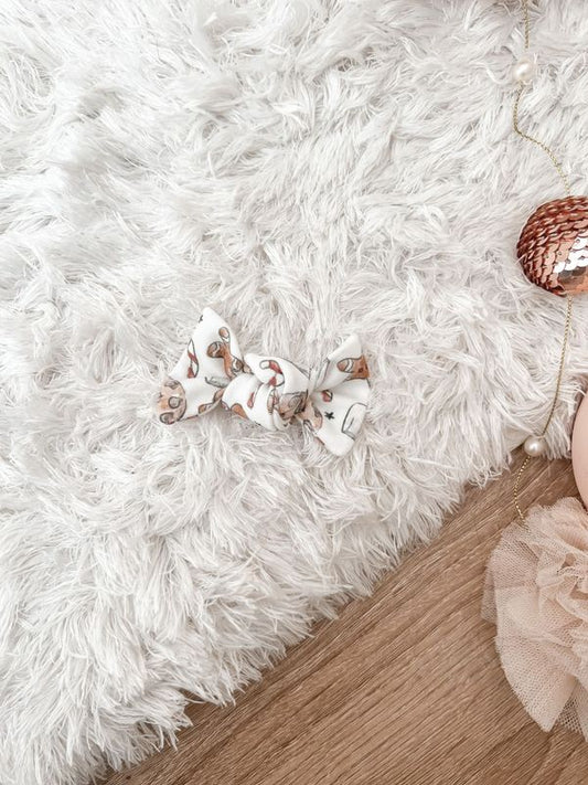 "Cookies For Santal" Hair Bow