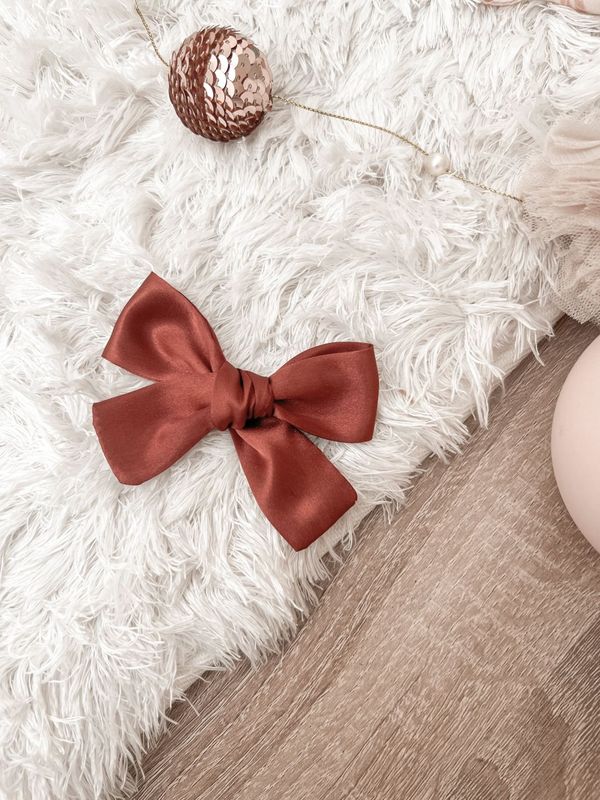 Red Christmas Hair Bow