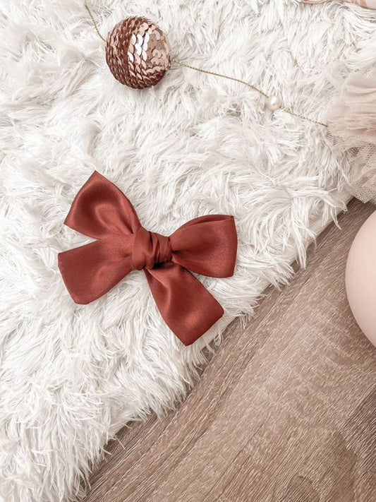 Red Christmas Hair Bow